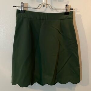 ASOS scallop hem high waist skirt